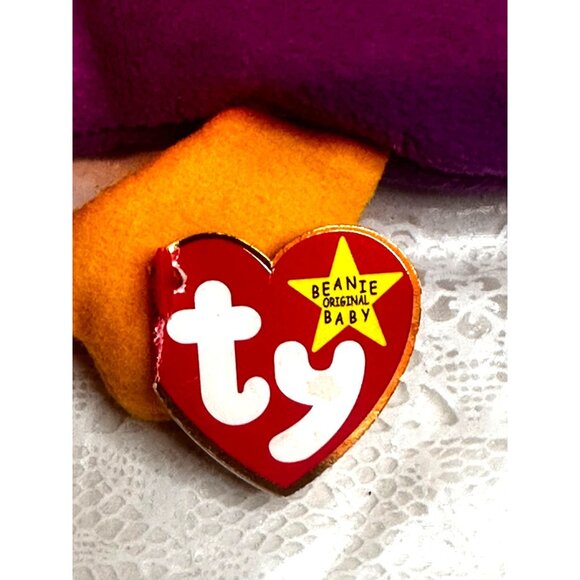 Ty Beanie Baby Patti The Platypus Fuchsia Plush Collectible Hang Tag 4025 - Picture 4 of 5